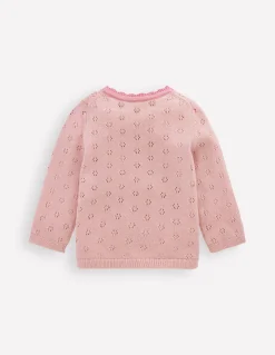 Boden Pulls & Gilets-Cardigan festonné Rose vintage