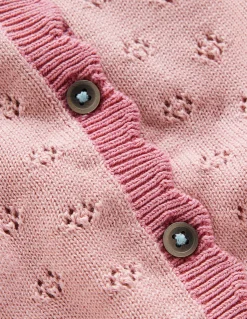 Boden Pulls & Gilets-Cardigan festonné Rose vintage