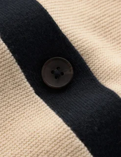 Boden Pulls & Gilets-Cardigan Grace colourblock Ivoire chaud