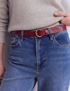 Boden Ceintures-Ceinture à découpes richelieus ROUGE