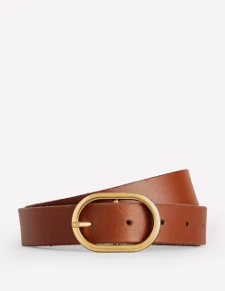 Boden Ceintures-Ceinture classique en cuir Fauve