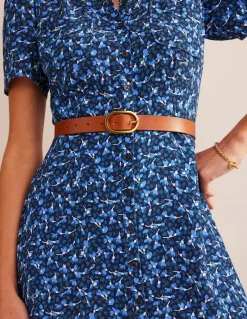 Boden Ceintures-Ceinture classique en cuir Fauve