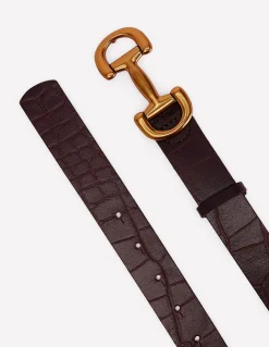 Boden Ceintures-Ceinture Iris à mors en cuir Croco