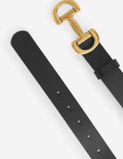 Boden Ceintures-Ceinture Iris à mors en cuir Noir