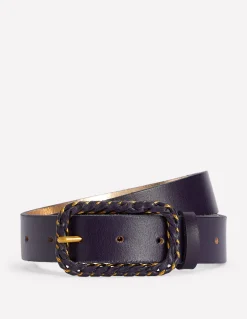 Boden Ceintures-Ceinture tressée à détails en métal Bleu marine