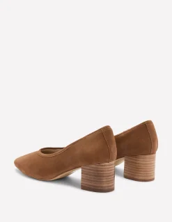 Boden Tenues De Travail|Chaussures À Talons-Chaussures à talons carrés fermées à l'arrière Terre d'ombre