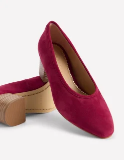 Boden Tenues De Travail|Chaussures À Talons-Chaussures à talons carrés fermées à l'arrière ROUGE