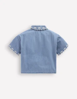 Boden Tops & T-Shirts-Chemise décontractée à manches courtes Vintage moyen