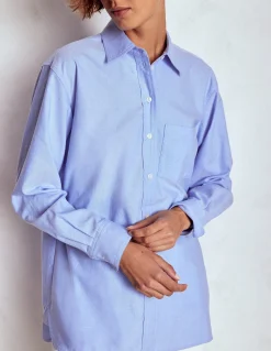 Boden Chemises & Blouses|Tops & T-Shirts-Chemise décontractée Sadie en coton Oxford bleu