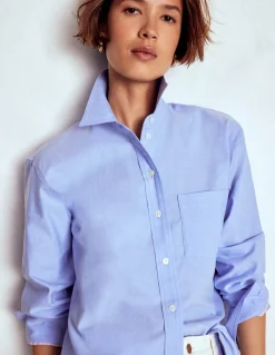 Boden Chemises & Blouses|Tops & T-Shirts-Chemise décontractée Sadie en coton Oxford bleu