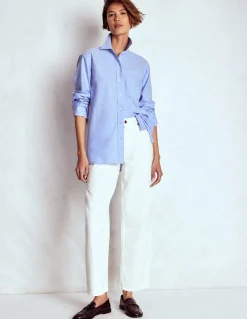 Boden Chemises & Blouses|Tops & T-Shirts-Chemise décontractée Sadie en coton Oxford bleu