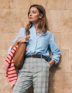 Boden Chemises & Blouses|Tops & T-Shirts-Chemise décontractée Sadie en coton Oxford bleu