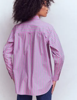 Boden Chemises & Blouses|Tops & T-Shirts-Chemise décontractée Sadie en coton À Rayures Multicolores