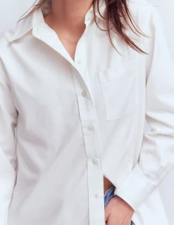 Boden Chemises & Blouses|Tops & T-Shirts-Chemise décontractée Sadie en coton Blanc Oxford