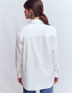 Boden Chemises & Blouses|Tops & T-Shirts-Chemise décontractée Sadie en coton Blanc Oxford