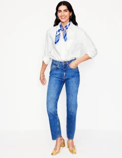 Boden Chemises & Blouses|Tops & T-Shirts-Chemise décontractée Sadie en coton Blanc Oxford