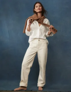 Boden Chemises & Blouses|Tops & T-Shirts-Chemise décontractée Sadie en coton Blanc Oxford