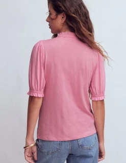 Boden Tops & T-Shirts-Chemise Eda volantée sur le devant Rose formica