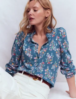 Boden Tops & T-Shirts-Chemise Effie à smocks Motif Blossom Cluster
