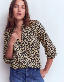 Boden Tops & T-Shirts-Chemise Effie à smocks Motif Heart Scatter