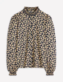 Boden Tops & T-Shirts-Chemise Effie à smocks Motif Heart Scatter