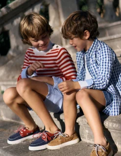 Boden Chemises|Tops & T-Shirts-Chemise en coton Vichy Bleu