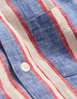 Boden Ensembles Assortis|Chemises-Chemise en coton et lin Rayé triple