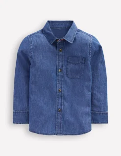 Boden Chemises|Tops & T-Shirts-Chemise en jean Denim vintage moyen (délavage moyen)