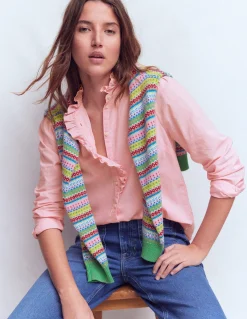 Boden Chemises & Blouses|Tops & T-Shirts-Chemise Isabel en coton à volants Orchideenrosa