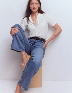 Boden Tops & T-Shirts-Chemise manches courtes Bea Blanc