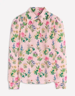 Boden Chemises & Blouses|Tops & T-Shirts-Chemise Sara en soie Multi, motif Delicate Blossom