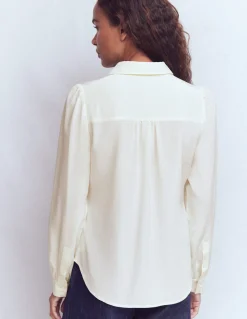 Boden Tenues De Travail|Chemises & Blouses-Chemise Sara en soie Ivoire