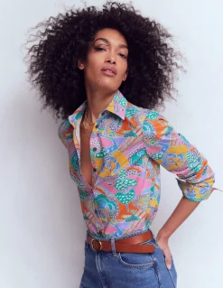 Boden Chemises & Blouses|Tops & T-Shirts-Chemise Sienna en coton Multi, motif Enchanted Dreamscape