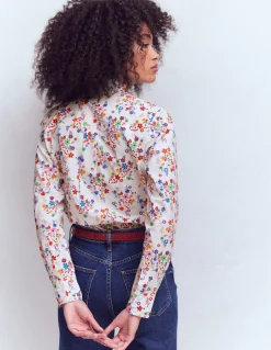 Boden Chemises & Blouses|Tops & T-Shirts-Chemise Sienna en coton Multi, motif Blossom Clusters