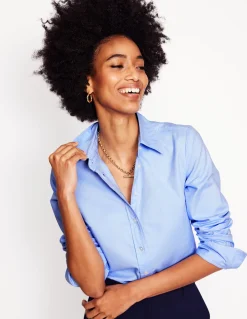Boden Chemises & Blouses|Tops & T-Shirts-Chemise Sienna en coton Bleu Oxford