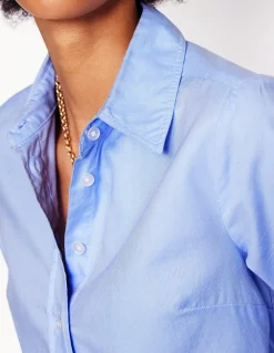 Boden Chemises & Blouses|Tops & T-Shirts-Chemise Sienna en coton Bleu Oxford