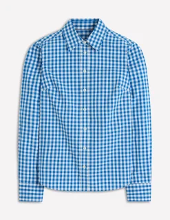 Boden Chemises & Blouses|Tops & T-Shirts-Chemise Sienna en coton Vichy Bleu