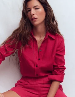 Boden Chemises & Blouses|Tops & T-Shirts-Chemise Sienna en lin Grenade