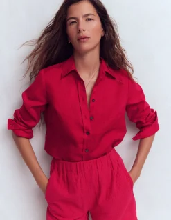 Boden Chemises & Blouses|Tops & T-Shirts-Chemise Sienna en lin Grenade