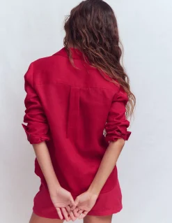 Boden Chemises & Blouses|Tops & T-Shirts-Chemise Sienna en lin Grenade