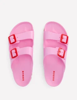 Boden Chaussures Plates|Sandales-Claquettes Lyla à double boucle Rose Tendre