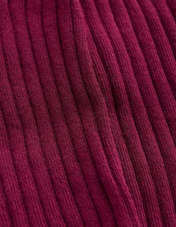 Boden Chaussettes & Collants-Collant côtelé Glycine profond