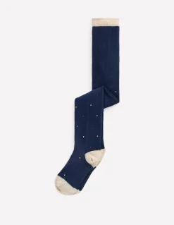 Boden Chaussettes & Collants-Collant scintillant Bleu marine universitaire