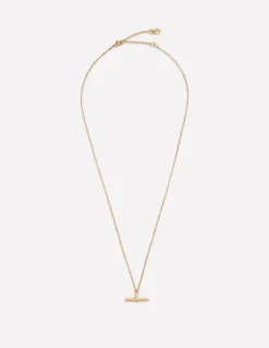 Boden Tenues De Travail|Bijoux-Collier avec pendentif fin en T Doré