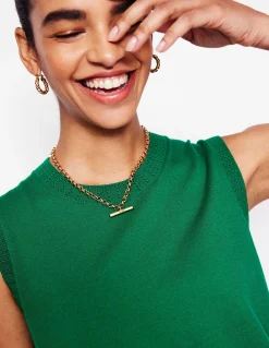 Boden Bijoux-Collier chaîne à barre en T Doré