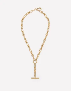 Boden Bijoux-Collier chaîne avec pendentif à barre en T Doré