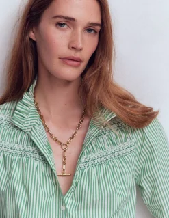 Boden Bijoux-Collier chaîne avec pendentif à barre en T Doré