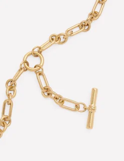 Boden Bijoux-Collier chaîne avec pendentif à barre en T Doré