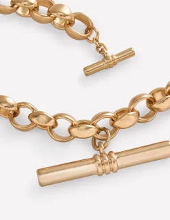 Boden Bijoux-Collier chaîne épaisse à barre en T Doré
