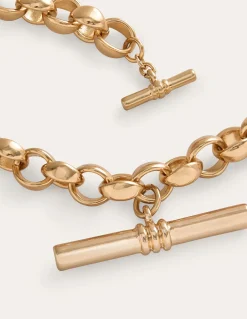 Boden Bijoux-Collier chaîne épaisse à barre en T Doré